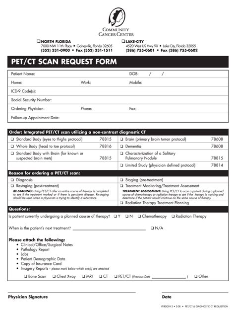 Ct Scan Request Form Fill Out And Sign Online Dochub