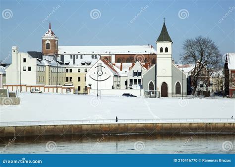 Kaunas Old Town Skyline In Winter Stock Photo Image Of Season City