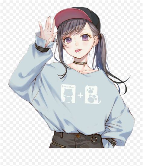 Beautiful Hoodie Cute Anime Girl Drawings Cute Anime Tomboy Girl