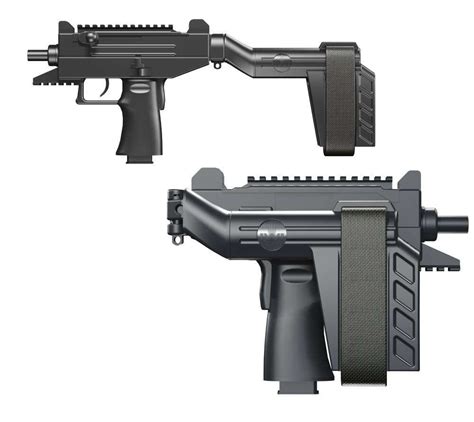 Iwi Us Upp9sb T Uzi Pro 9mm Luger 450 Tb 251 Black Black Side