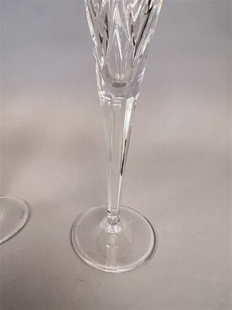 Waterford Crystal Millennium Collection Happiness 1st Toasting Champagne Flutes 91571139978 Ebay