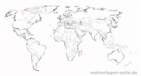 Ausmalbild Kontinente Weltkarte Ausmalbild Malvorlage Tiere Ber The