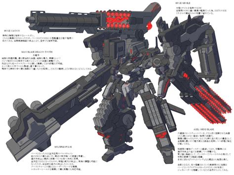 Gallery of captioned artwork and official character pictures from armored core v, featuring official concept art for mechs and equipment parts. awesome! in 2020 | Armored core, Cool robots, Battle robots