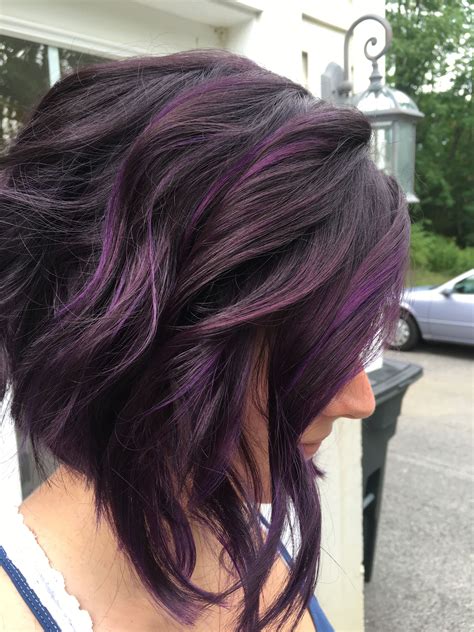 Pravana Violet And Wild Orchid Short Purple Hair Hair Highlights