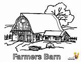 Coloring Farm Barn Tractor Country Farmers Colouring Colour Boys Tractors Yescoloring Earthy Storage sketch template