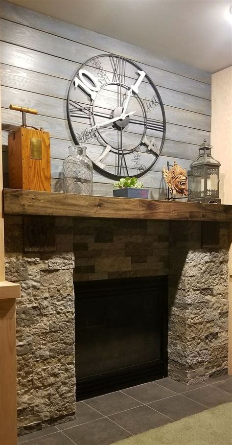 Diy shiplap electric fireplace build with mantel diy brick install | extreme wall transformation watch all our living room. DIY fireplace makeover. Airstone fireplace. DIY mantel ...