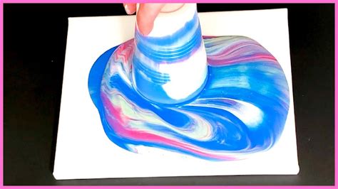 Epic Flip Cup Pouring Fluid Art Acrylic Paint Pouring Technique