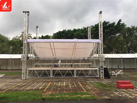 Professional Box Truss System Stage Trussing For Indoor Event 500mm