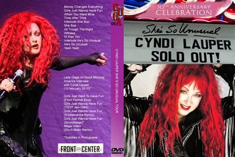 cyndi lauper dvds dvd cyndi lauper front and center she s so unusual tour 2014