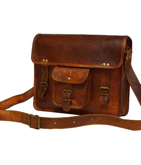 Digital Rajasthan Brown Leather Mesenger Bag Buy Digital Rajasthan