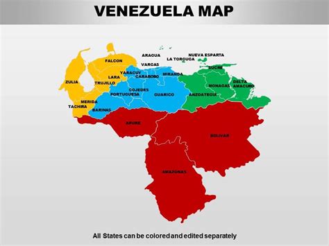 Venezuela Powerpoint Maps Graphics Presentation Background For