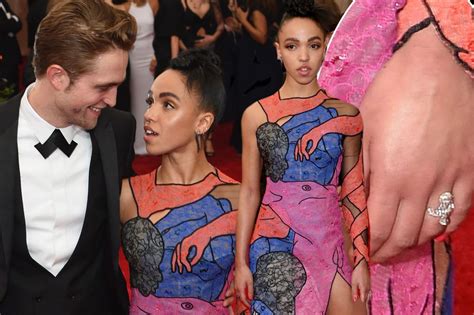 FKA Twigs flashes huge engagement ring at Met Gala with fiancé Robert Pattinson wearing erotic