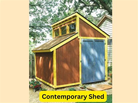 Diy Contemporary Shed Plan Garden Shed Plans Backyard Storage Shed