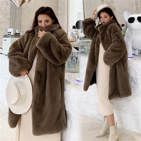 Women Mink Coats Female Mink Fur Coat Genuine Long Fur Coat Ladies Winter Clothes Oversize 6xl