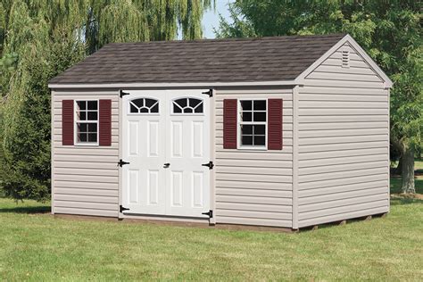 When you've maxed out the space in your garage, it's time for a suncast storage building. Vinyl A-Frame Storage Sheds | Cedar Craft Storage Solutions