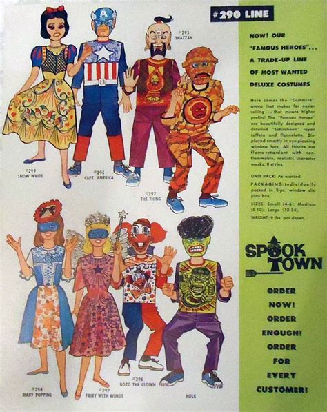 From Ben Coopers 1968 “spook Town” Catalogue Halloween Costume Catalog Holiday Costumes
