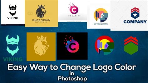 Easy Way To Change Logo Color In Photoshop Photoshop Tutorial Adobe Photoshop CC YouTube