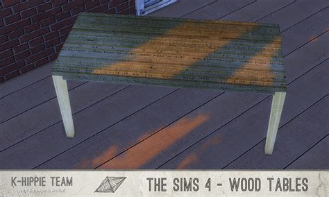 7 Simple All Wood Tables Sets 1 And 2 Simsworkshop