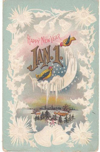 17 Best Images About New Years Vintage Cards On Pinterest