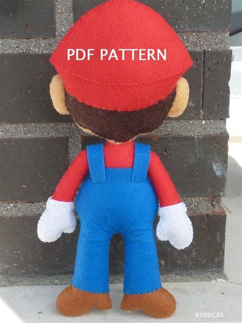 Patrón Pdf Para Hacer Un Fieltro Mario Bros Felt Pattern Plush