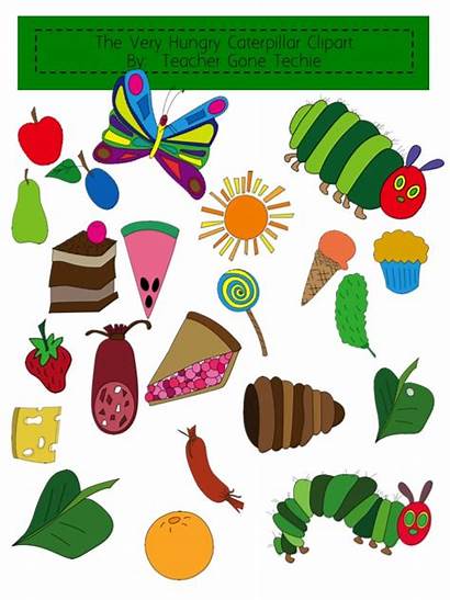 Hungry Caterpillar Very Clipart Clip Eric Carle