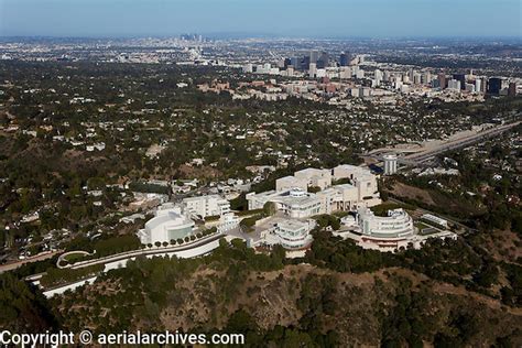 Aerial Photograph The Getty Center Brentwood Los Angeles California