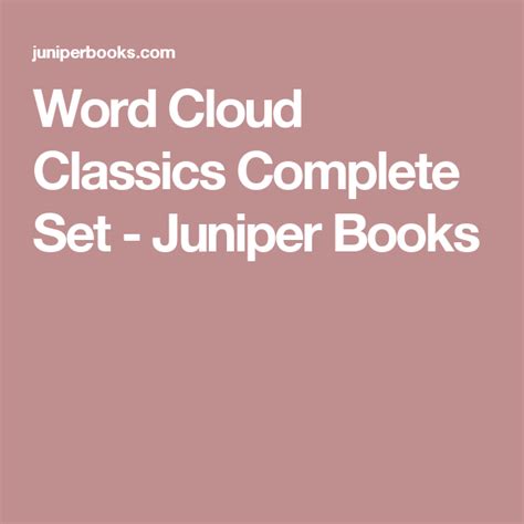 Word Cloud Classics Set Of 50 Word Cloud Words Clouds