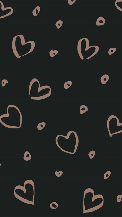 Download Cute Simple Hearts And Circles Wallpaper