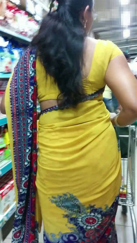 340 Best Aunty Back View Images On Pinterest Saree Blouse And Indian