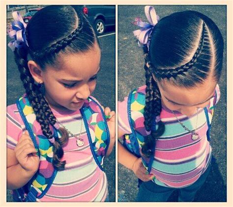 Consider experimenting with pull through braids if you really want to come up with a hairstyle that stands out, literally. Pin on Lovely kid's hair style