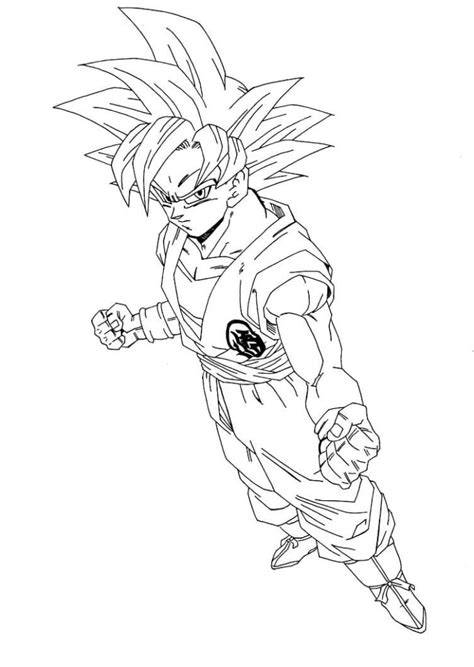 Imagenes De Goku Fase Dios Para Colorear Dibujan Vrogue Co