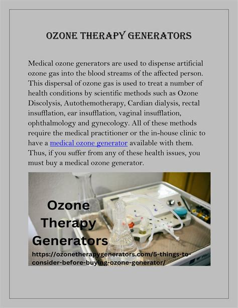 Ppt Ozone Therapy Generators Powerpoint Presentation Free Download