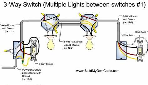 Three Way Switch Two Lights Wiring Diagram