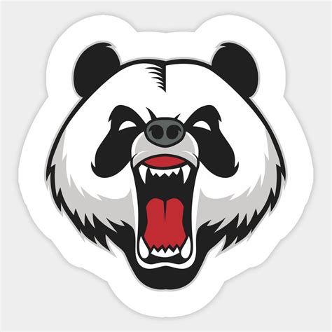 Angry Animal Face By Vr Design Panda Head Mascot Mascot Design