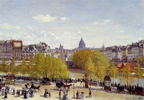 Wharf Of Louvre Paris Claude Monet Encyclopedia Of