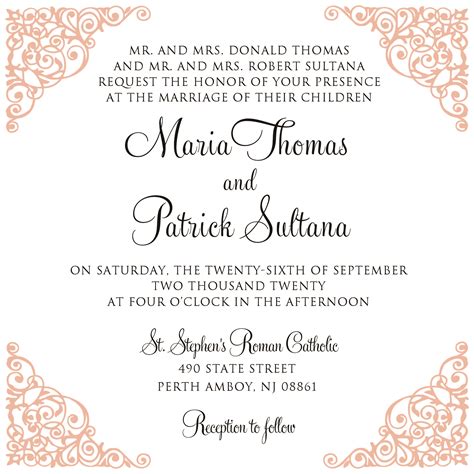 Wedding Invitation Wording And Etiquette Guides From Wedding