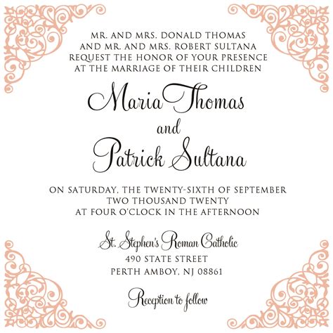 etiquette for wedding invitations