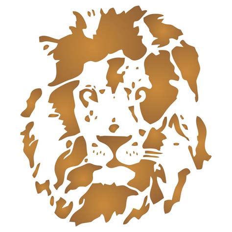 Lion Head Stencil 10 X 115 Inch M African Big Cat Wild Animal