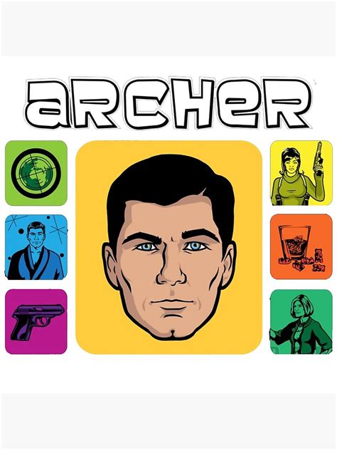 Sterling Archer Poster For Sale By Begrotesque Redbubble