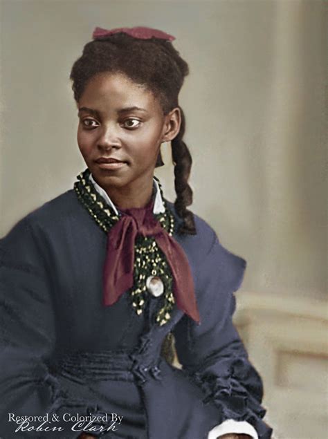 A Victorian Era Woman Of Color Circa Late 1800s Restored And