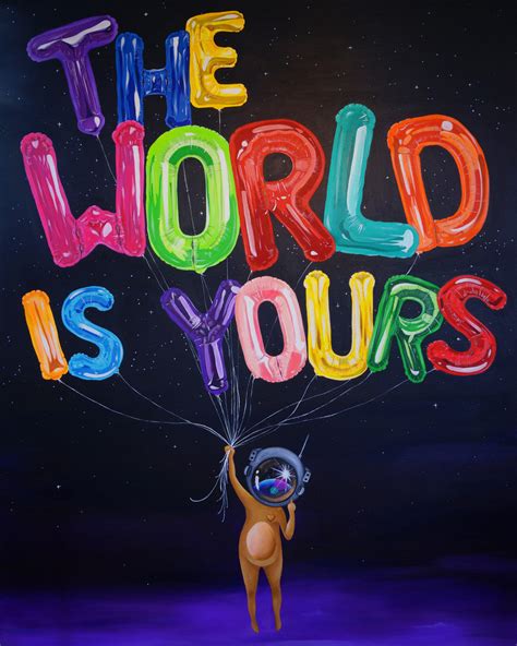 The World Is Yours Rolled Canvas Print Sue Tsai Studios