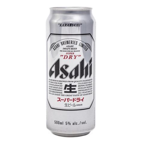 Asahi Super Dry Beer Can 500ml Ozawa Canada