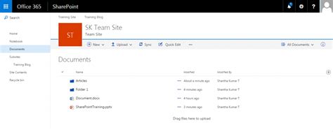 Sharepoint Document Library In Modern Look