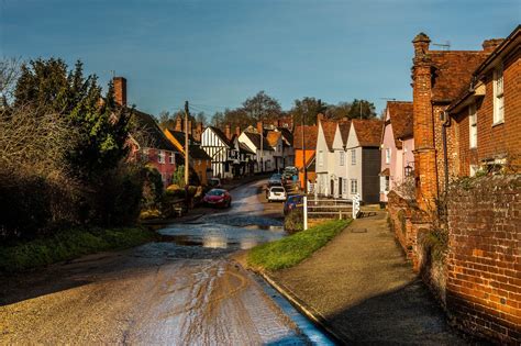 Village Of Kersey Suffolk England © Colin Mayes 844 X 563 R