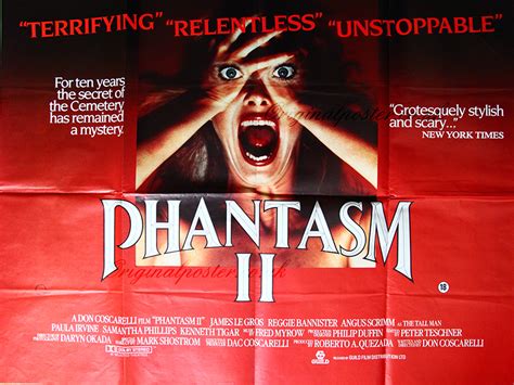 Phantasm Ii Movie Posters Horror Movie Art Horror Mov