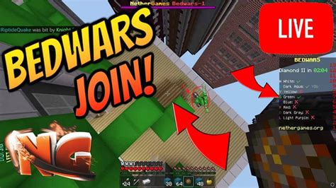 🔴minecraft Bedwars Live Now🔴join My Game And Be On Stream