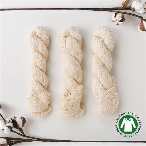 Simply Cotton Organic Fingering Yarn Knitting Yarn From