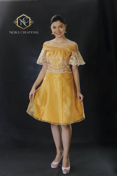 Filipiniana Dress Barong Tagalog Philippine National Costume Filipiniana Dress Modern
