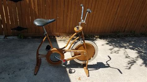 Vintage Xr 7 Schwinn Exerciser Vintage Copper Look Stationary Bike For