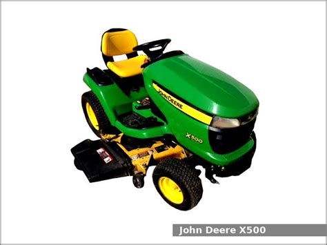 John Deere X500 Garden Tractor Review And Specs Tractor Specs